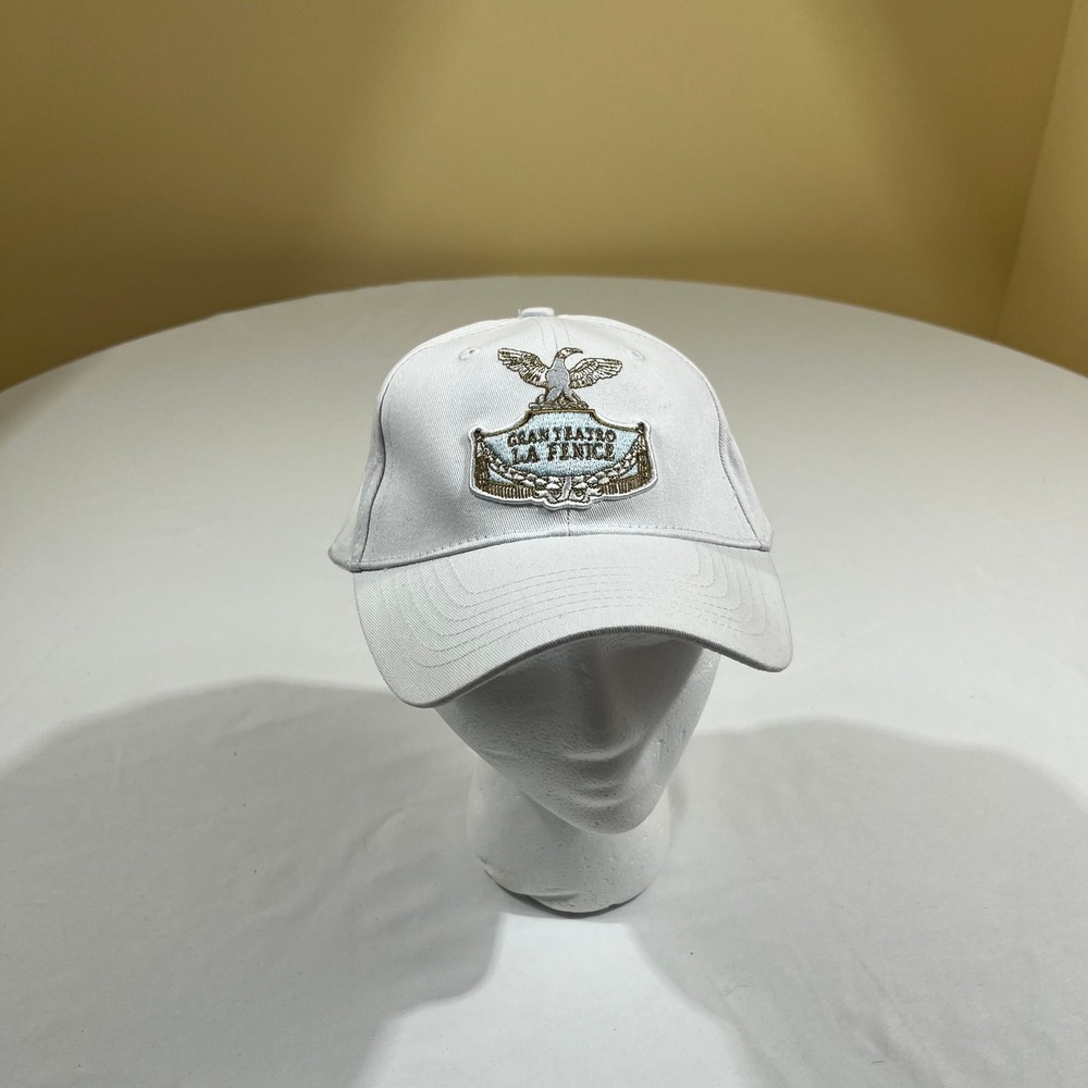 Teatro La Fenice Baseball Cap Unisex One Size White Embroidered Venice Opera Hat